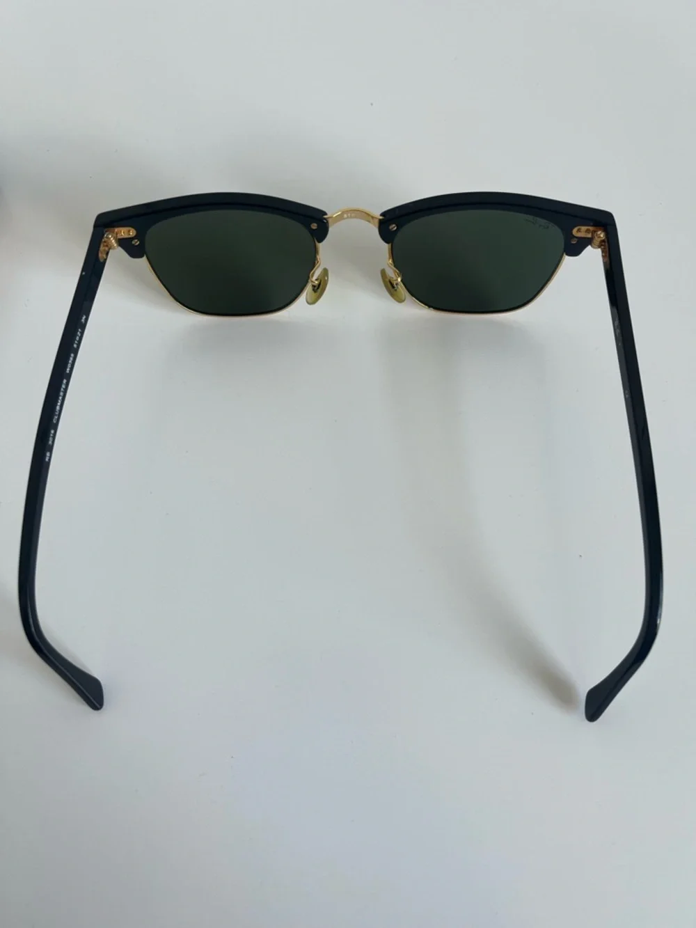 Ray-Ban Clubmaster Sunglasses - Black & Gold with Green Lenses
